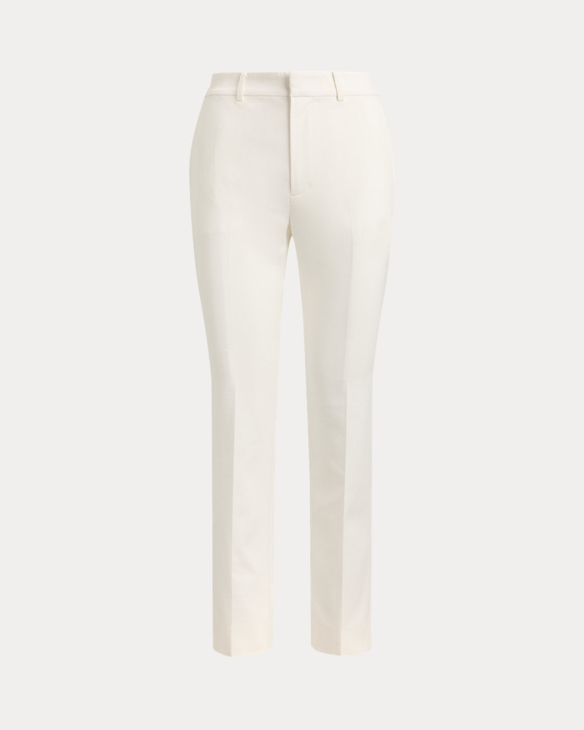 Double-Faced Cotton Slim Straight Pant