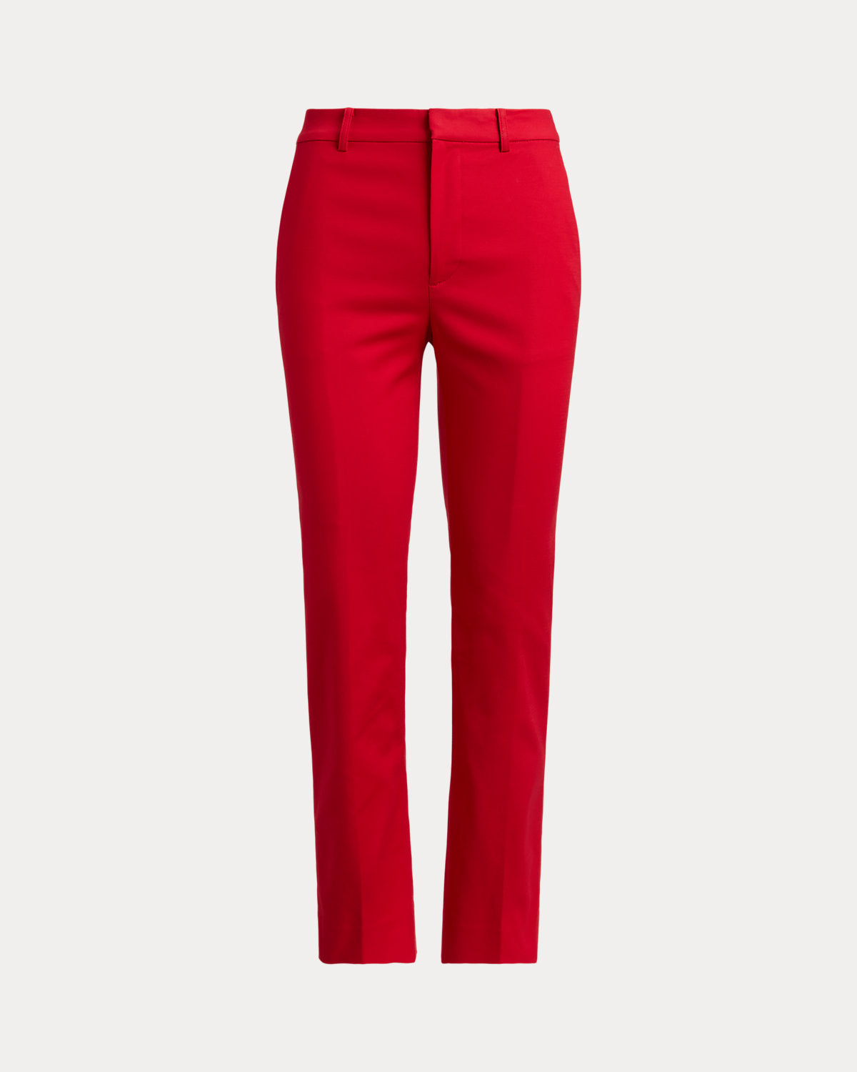 Double-Faced Cotton Slim Straight Pant