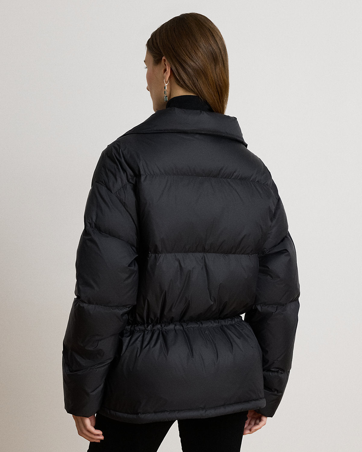 Quilted Funnelneck Down Coat