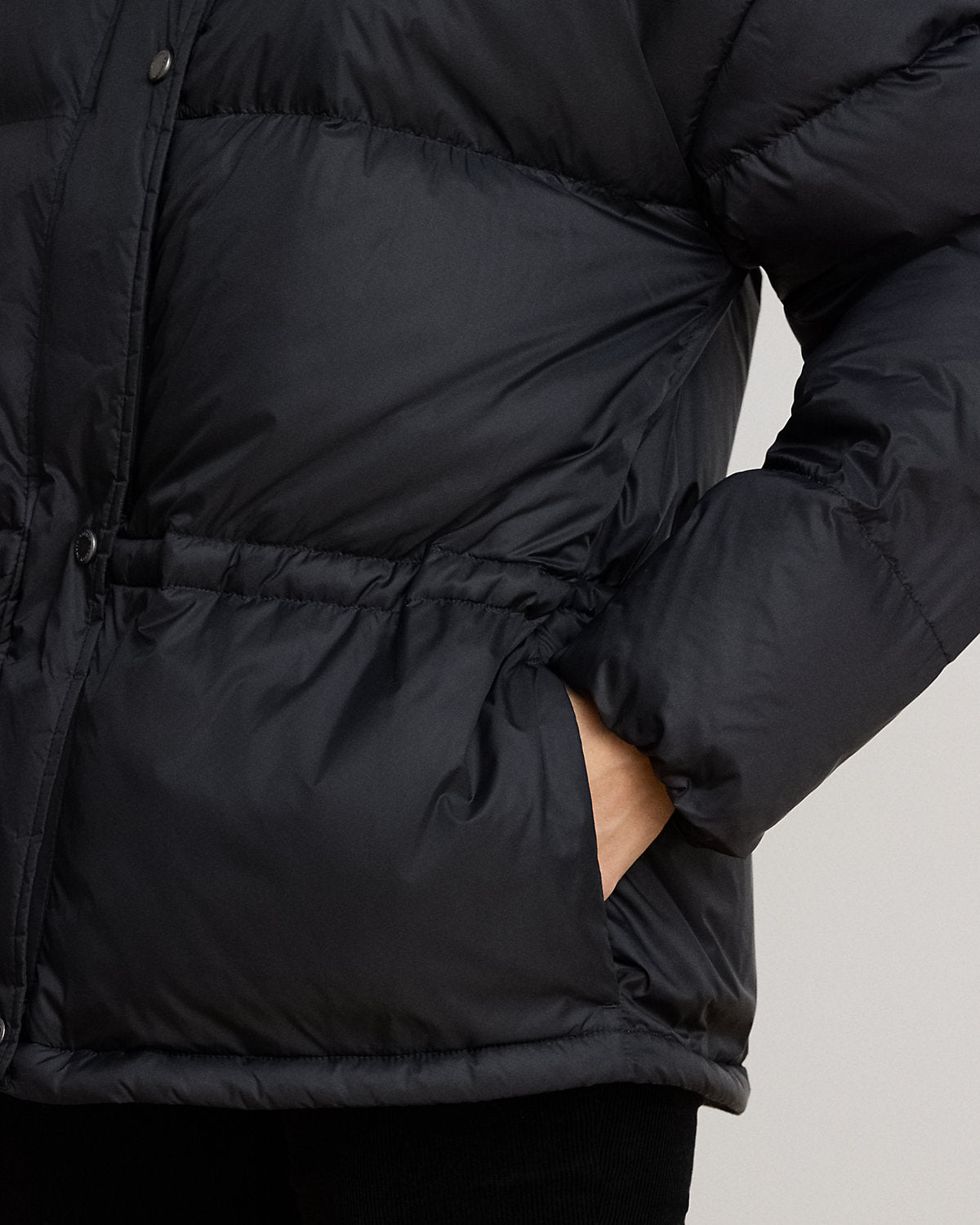Quilted Funnelneck Down Coat