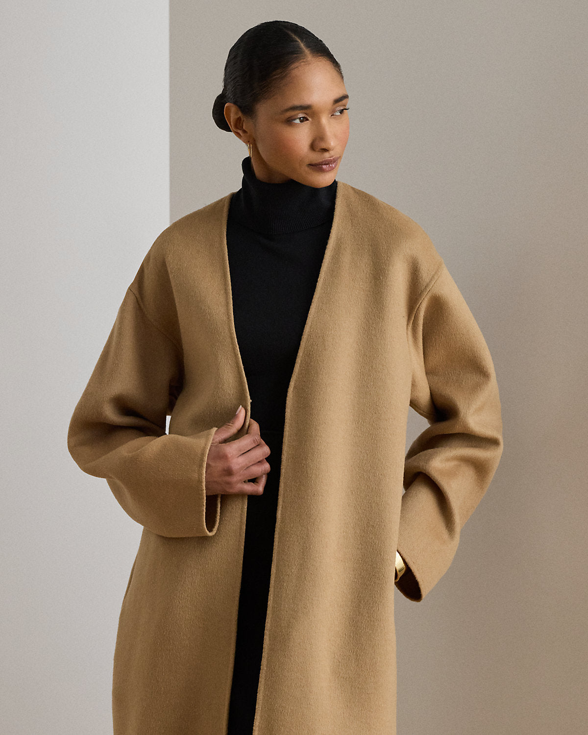 Double-Faced Wool-Blend Overcoat