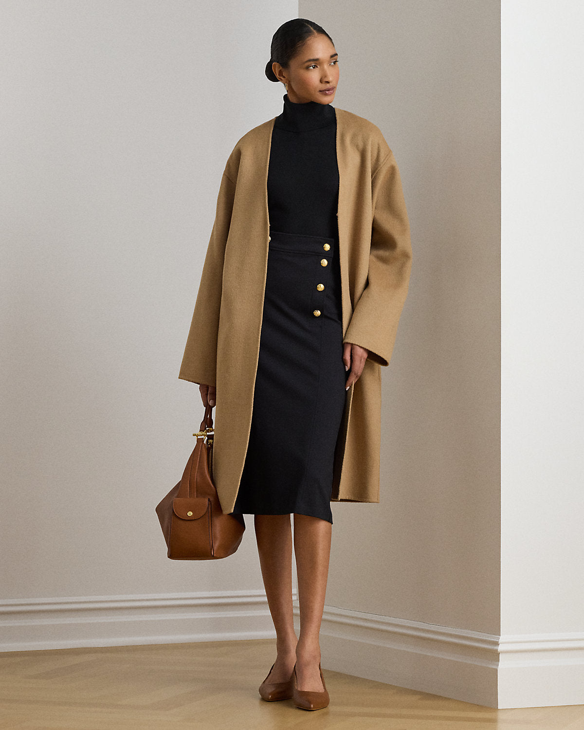 Double-Faced Wool-Blend Overcoat