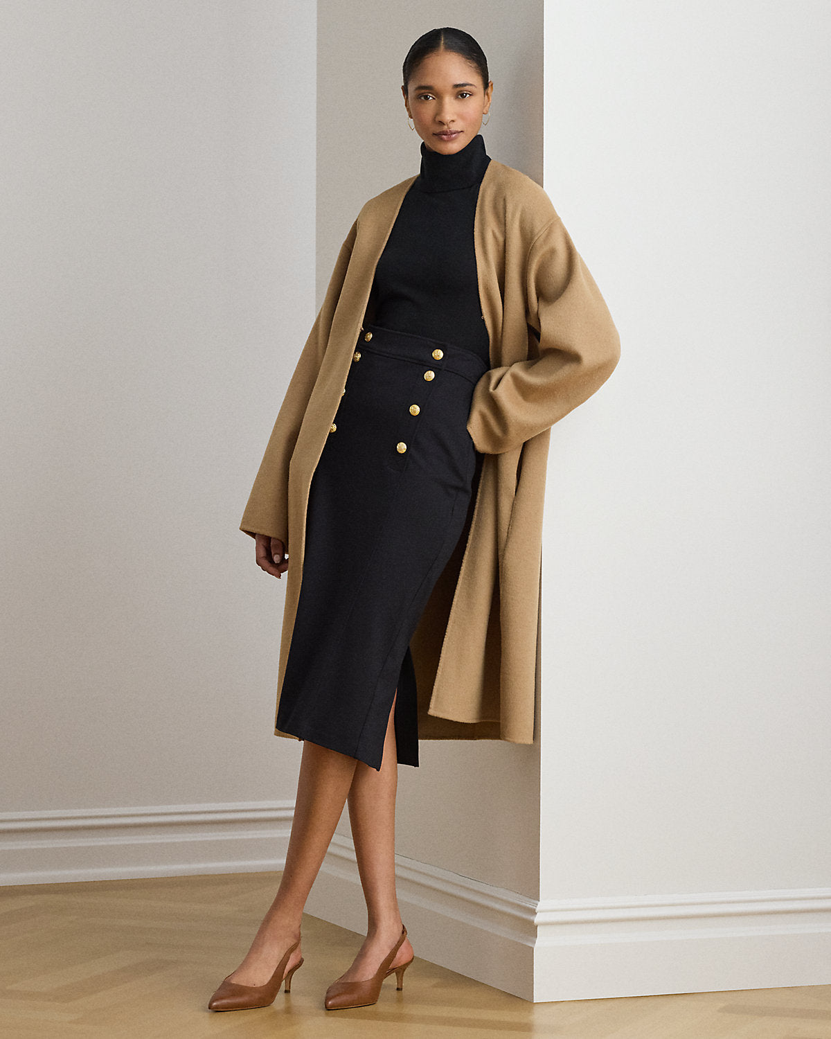 Double-Faced Wool-Blend Overcoat