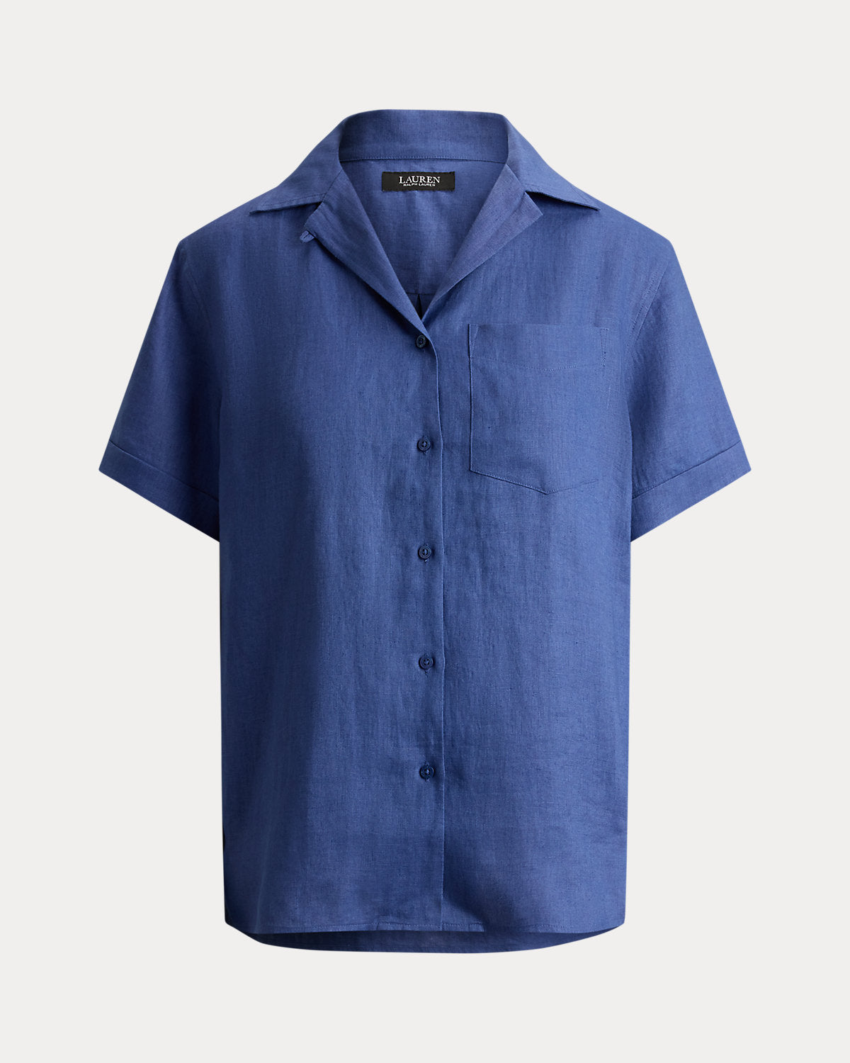 Linen Short-Sleeve Camp Shirt