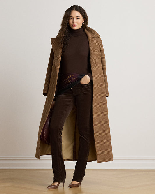 Mid-Rise Corduroy Slim Straight Pant