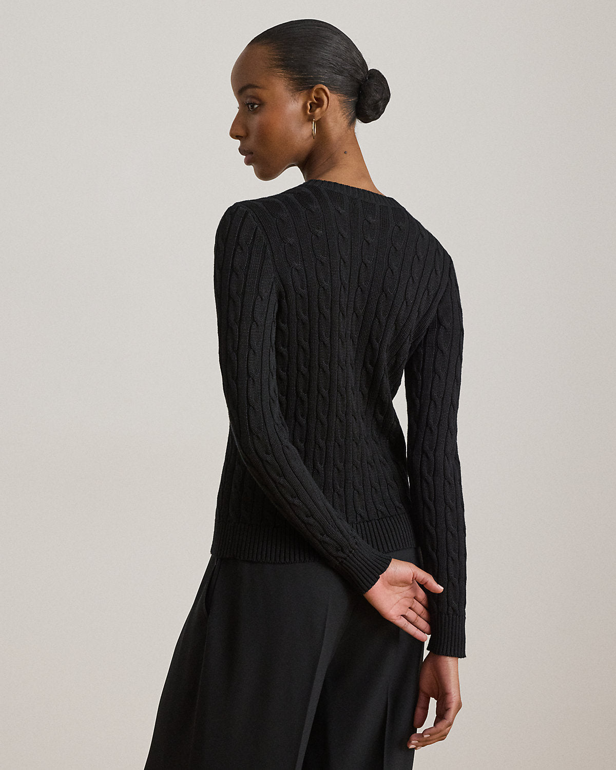 Cable-Knit Cotton-Blend Cardigan