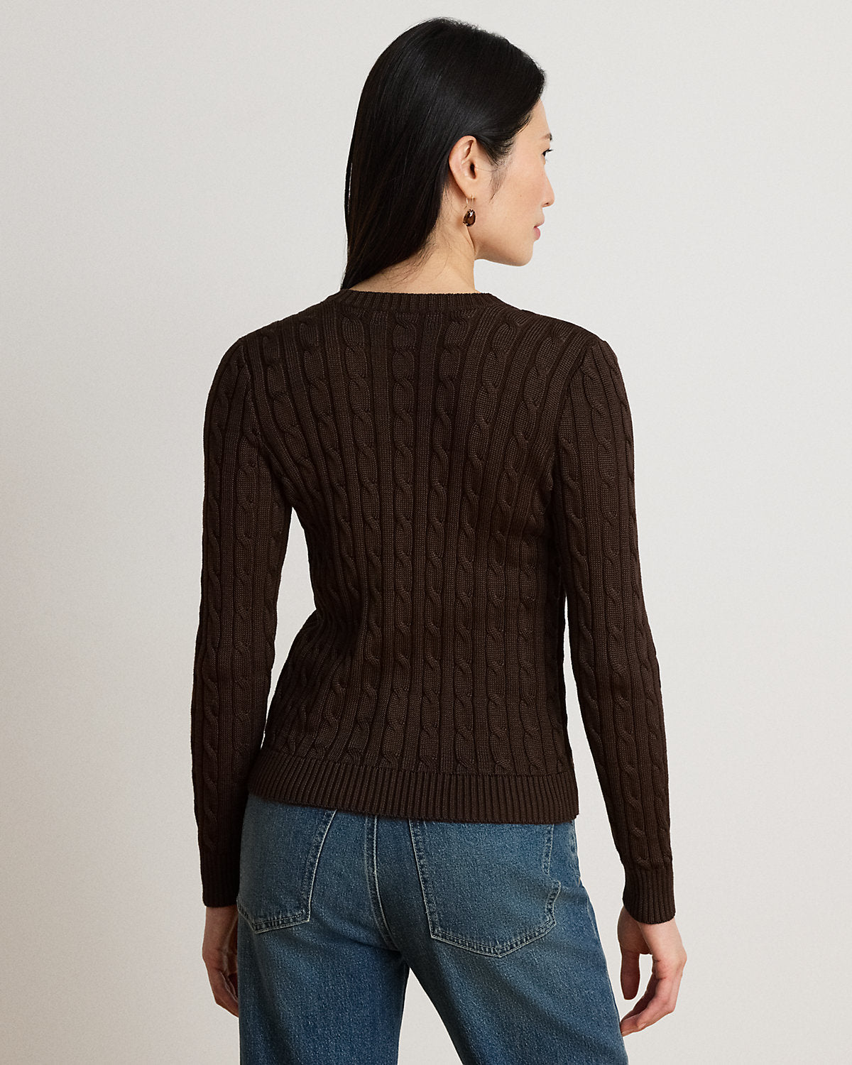 Cable-Knit Cotton-Blend Cardigan