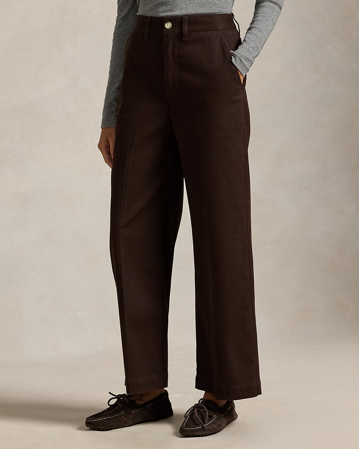 Chino Wide-Leg Pant