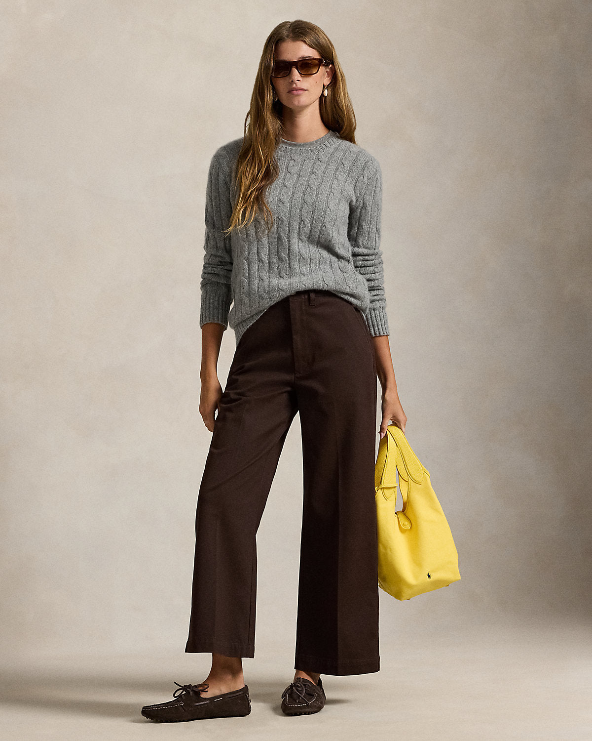 Chino Wide-Leg Pant