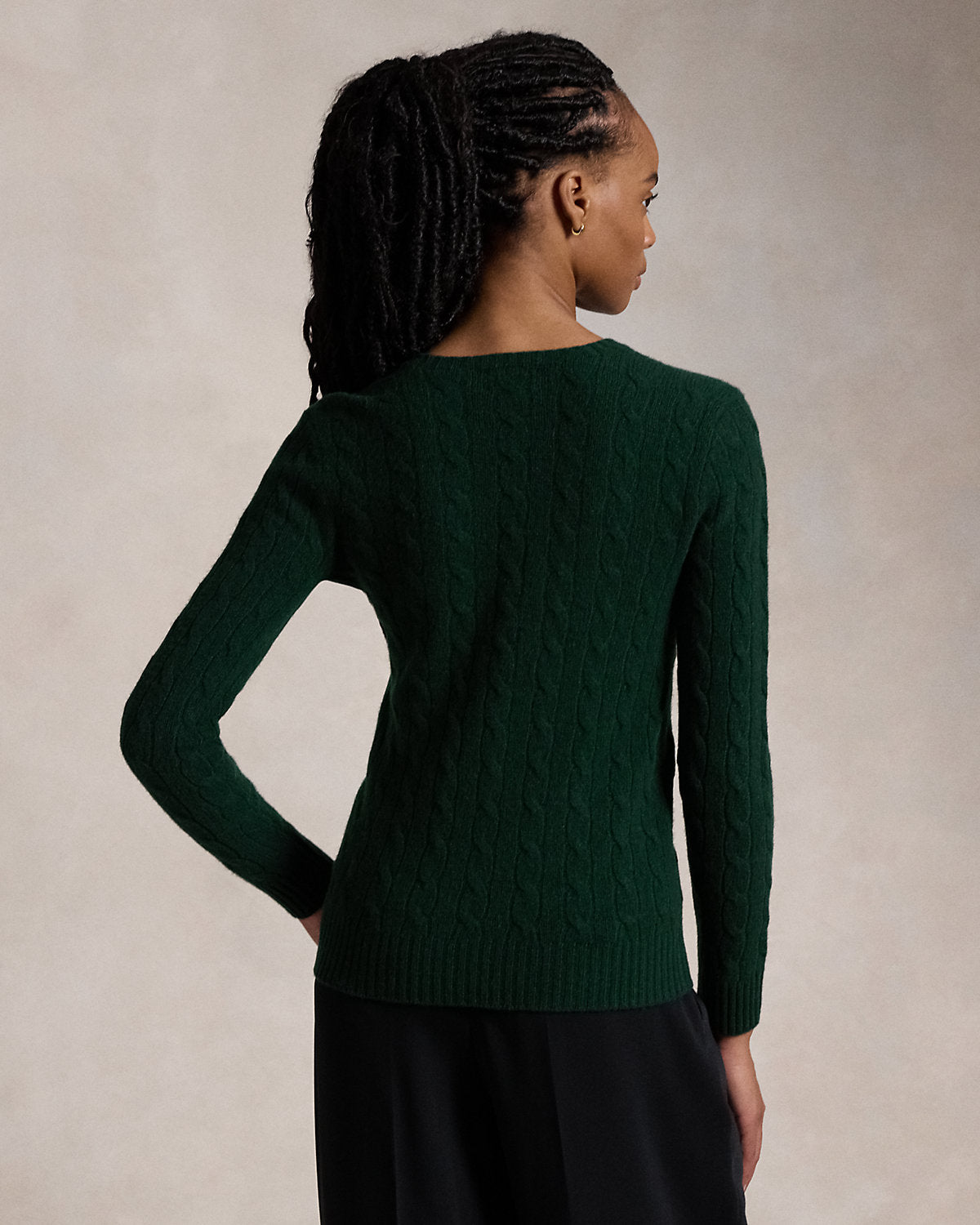 Women's Cable-Knit Wool-Cashmere Sweater
