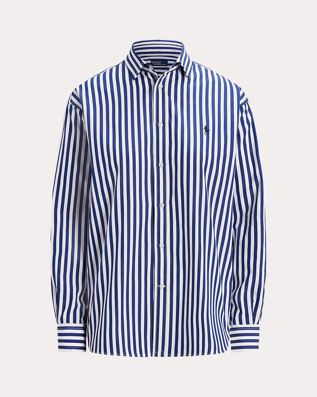 Relaxed Fit Striped Cotton Shirt