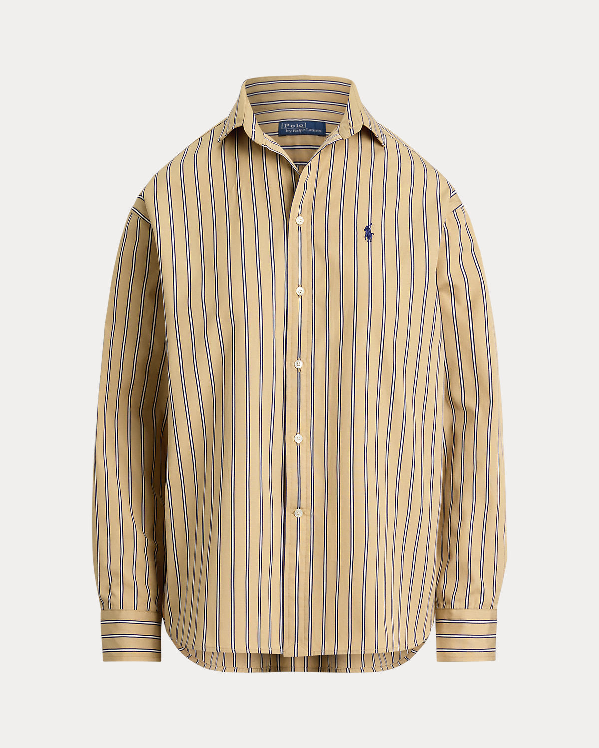 Relaxed Fit Striped Cotton Shirt