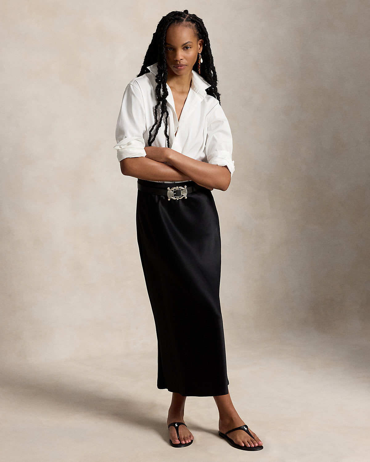 Double-Faced Satin Skirt