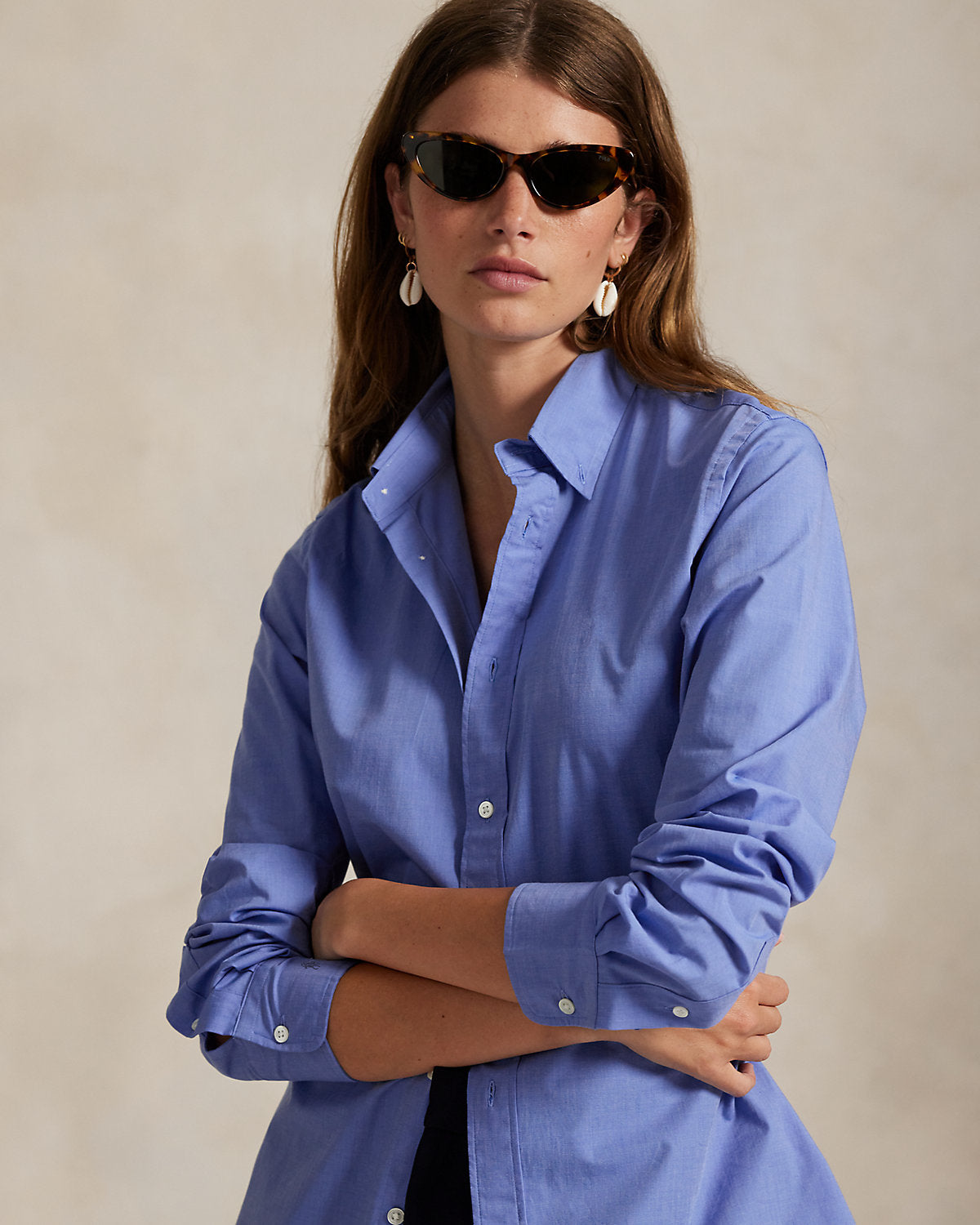 End-On-End Stretch Slim Fit Cotton Shirt