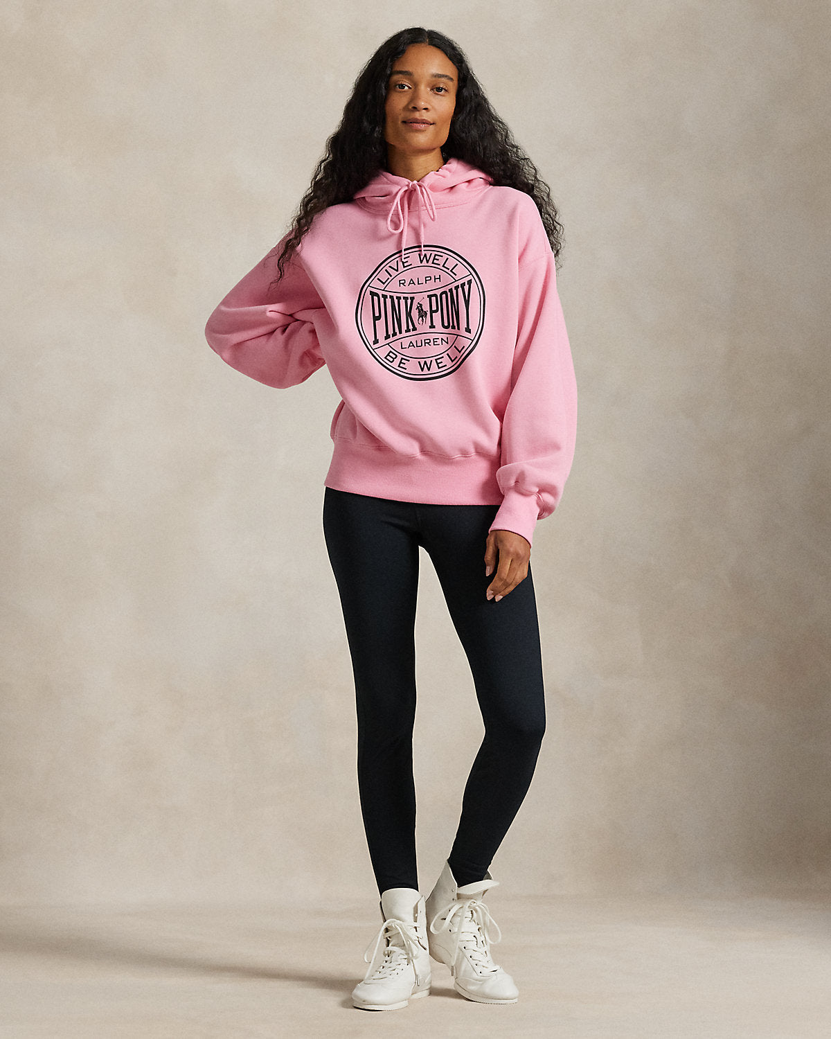 Pink Pony Logo Fleece Hoodie