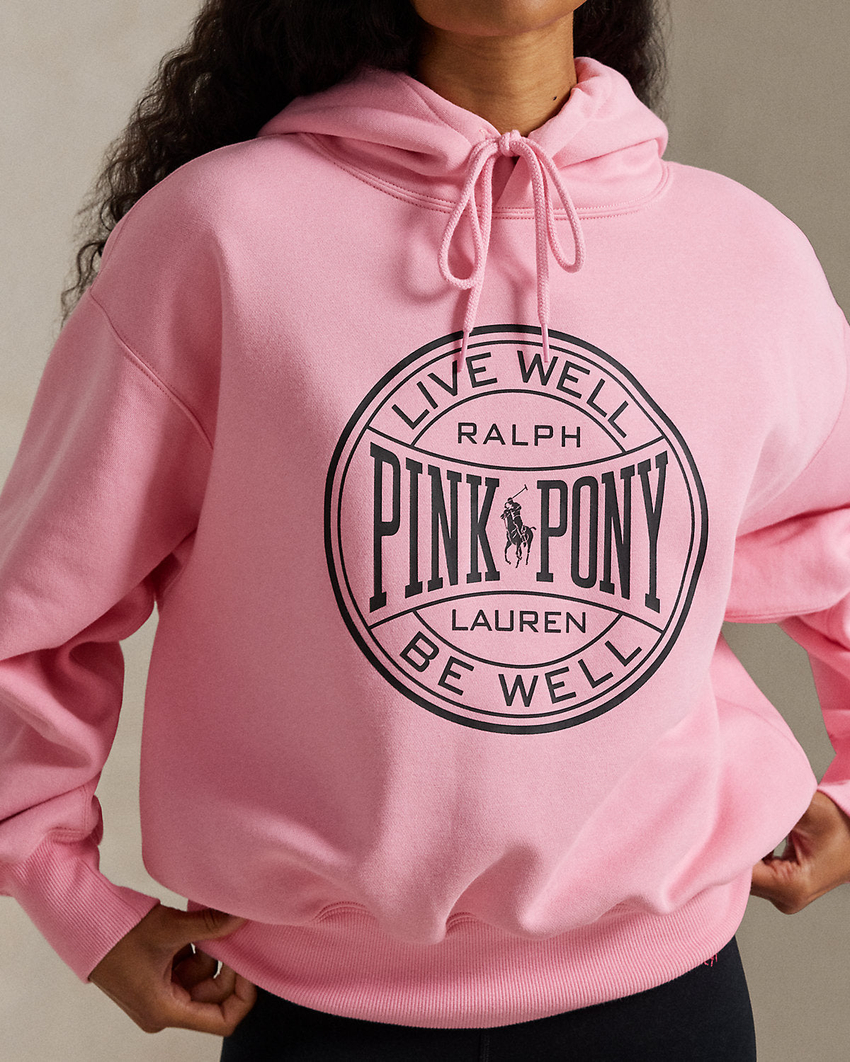 Pink Pony Logo Fleece Hoodie