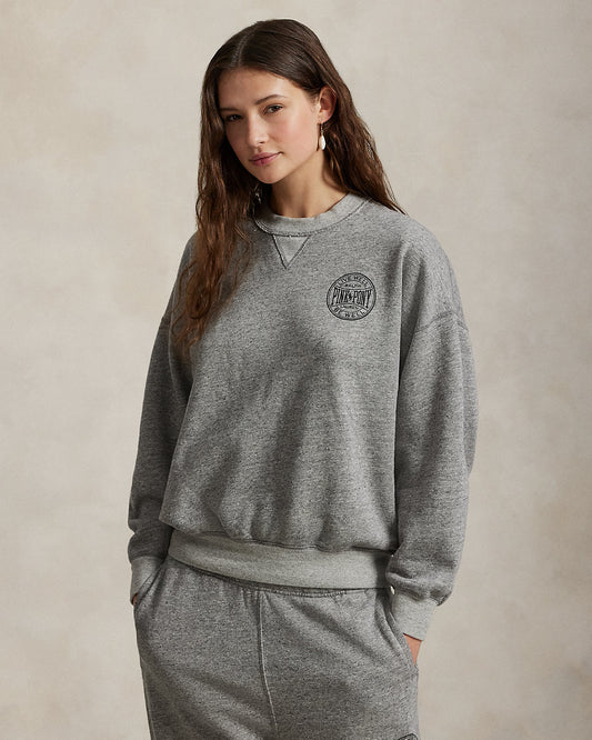 Pink Pony Logo Fleece Crewneck