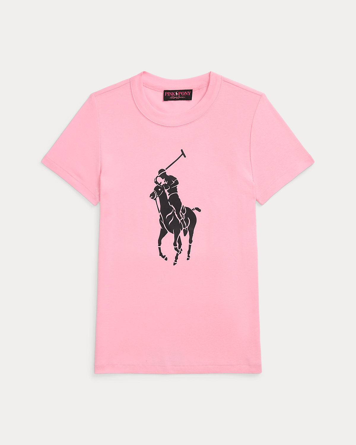 Pink Pony Cotton Crewneck Tee