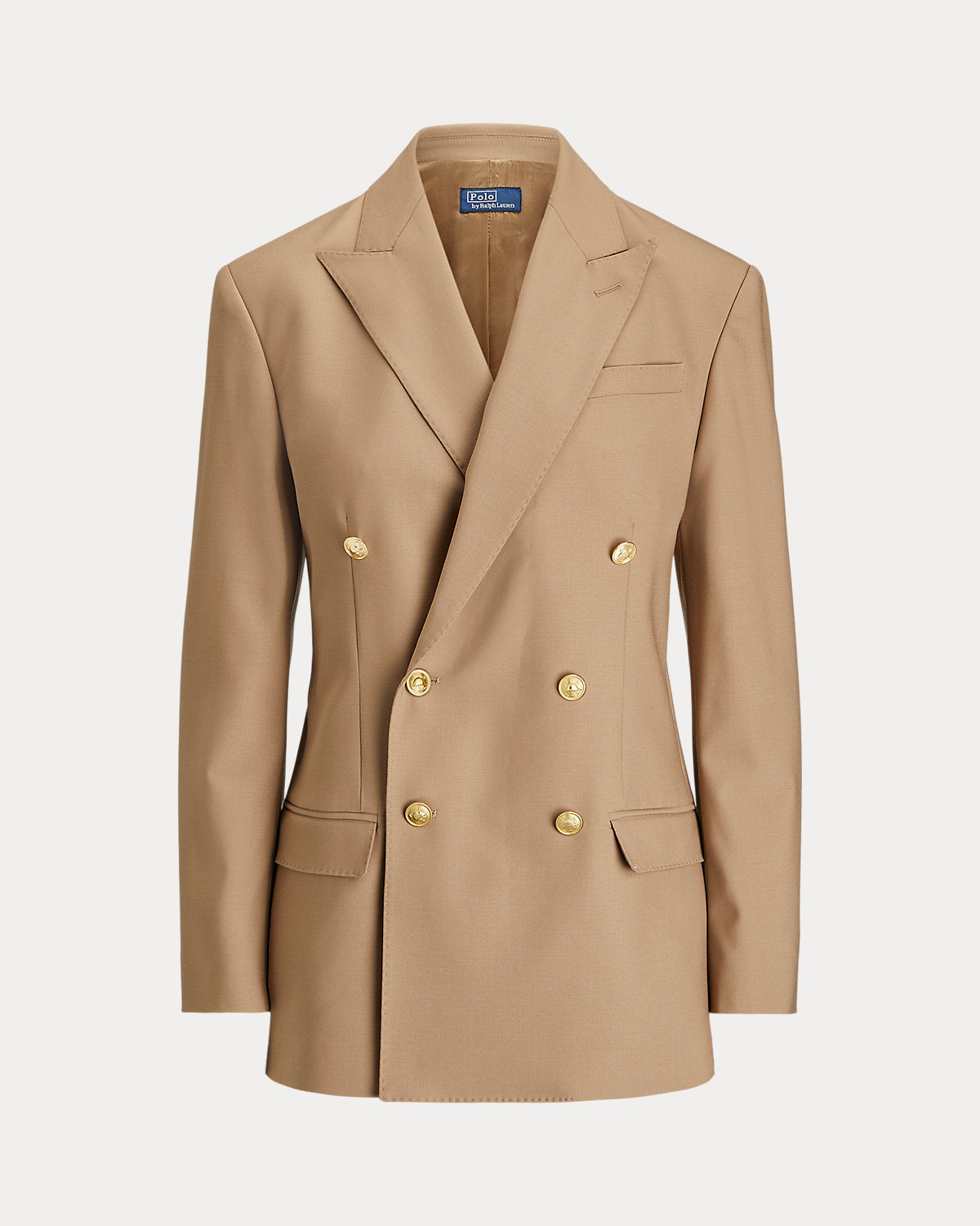 Double-Breasted Doeskin Wool Blazer