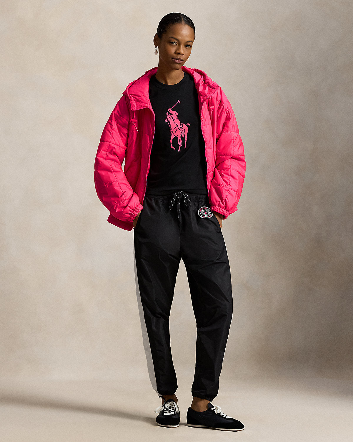 Pink Pony Insulated Hooded Jacket
