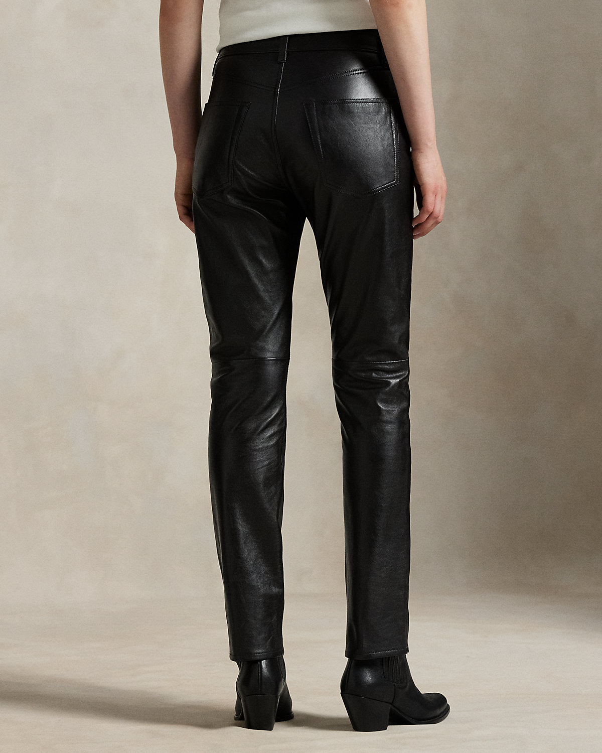 Lambskin Relaxed Straight Pant