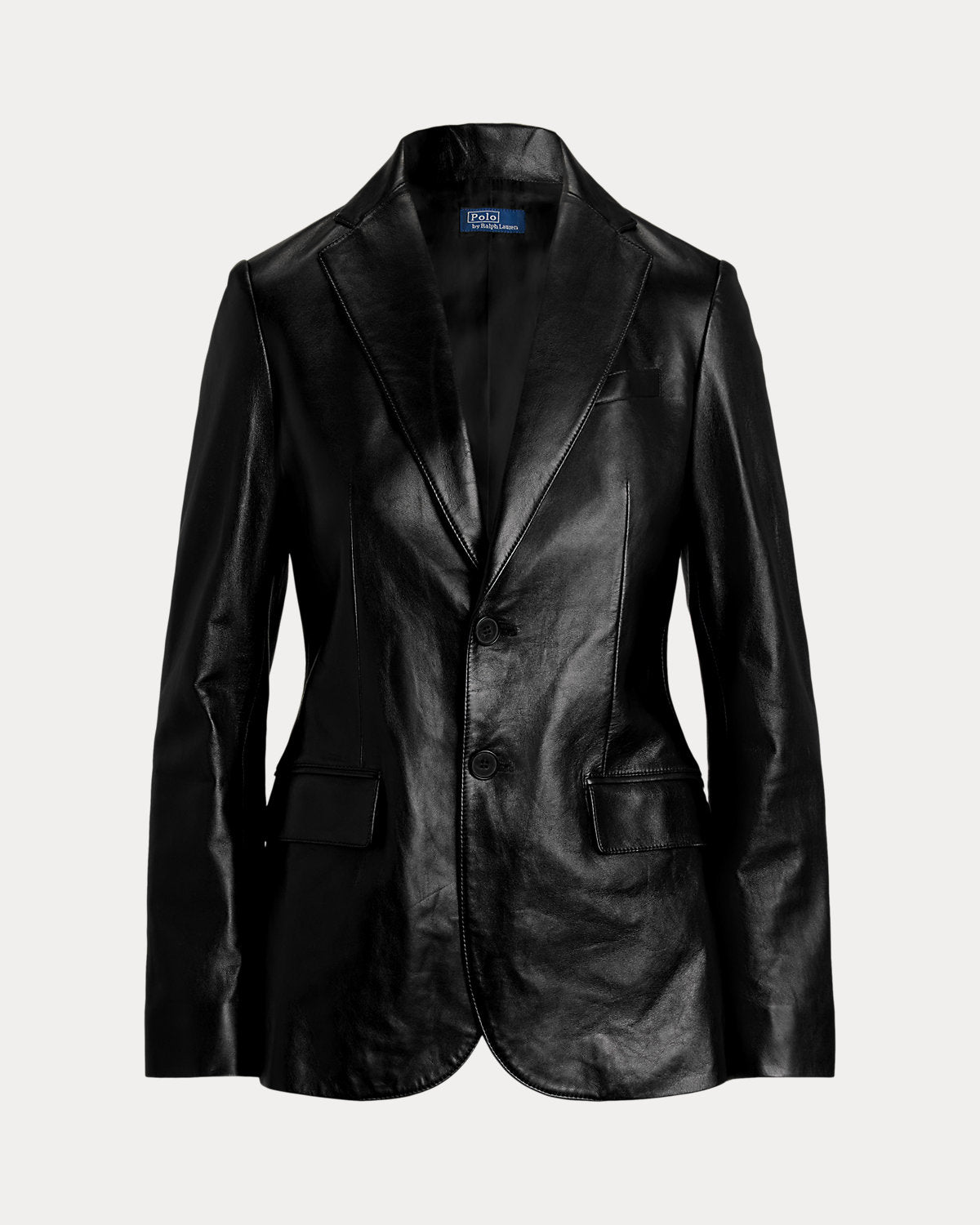 Single-Breasted Lambskin Blazer