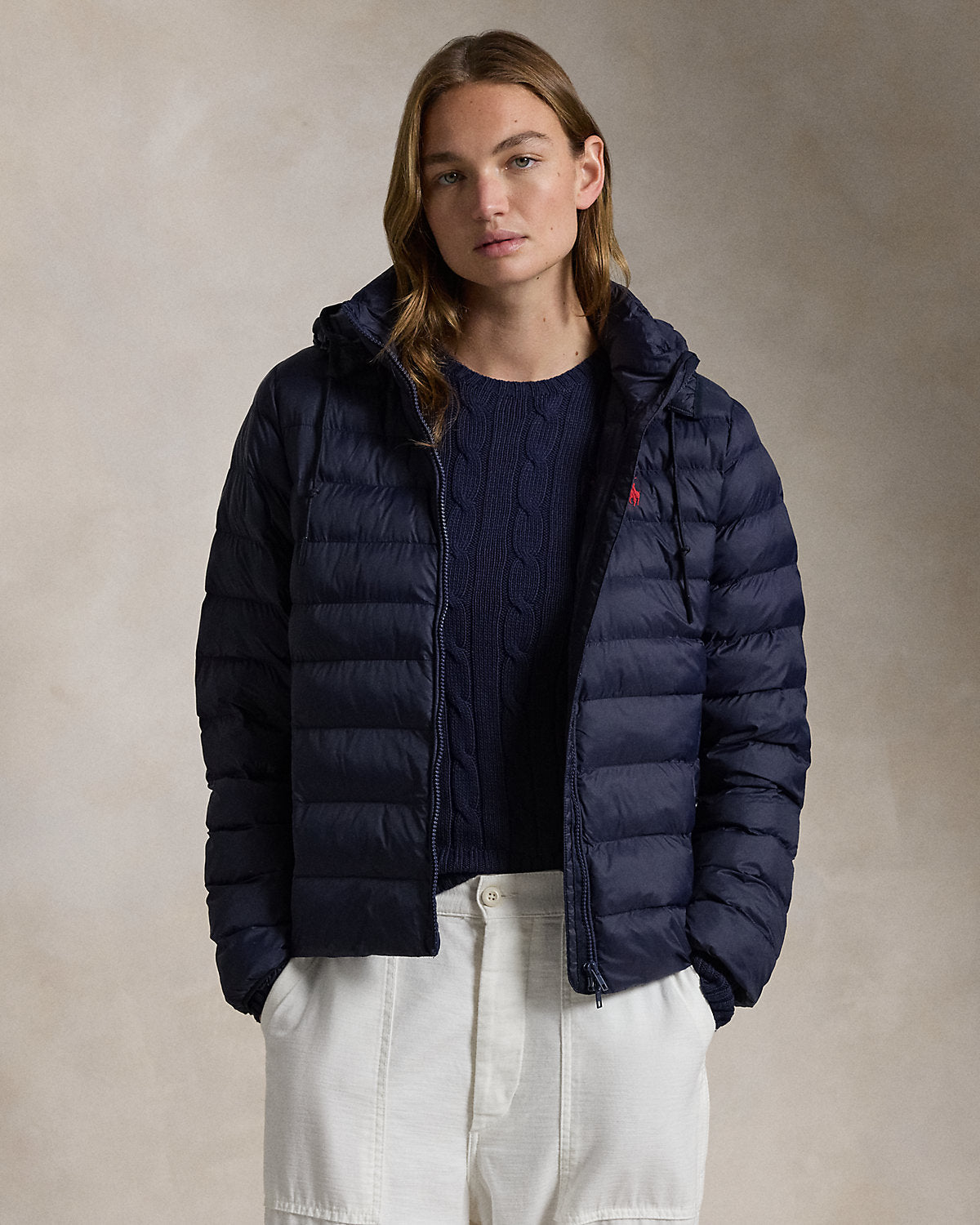 Water-Resistant Packable Hooded Jacket