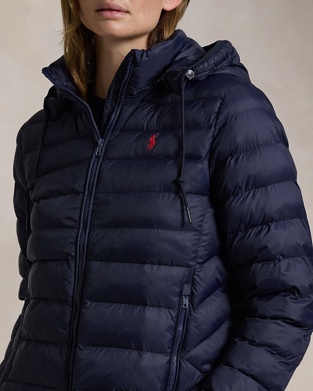 Water-Resistant Packable Hooded Jacket