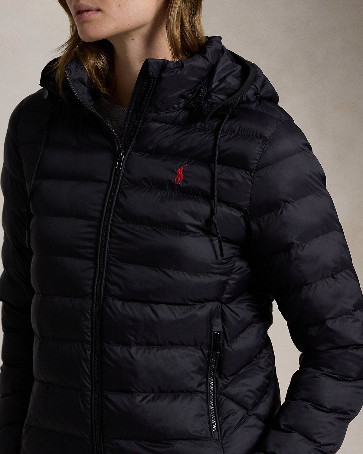 Water-Resistant Packable Hooded Jacket