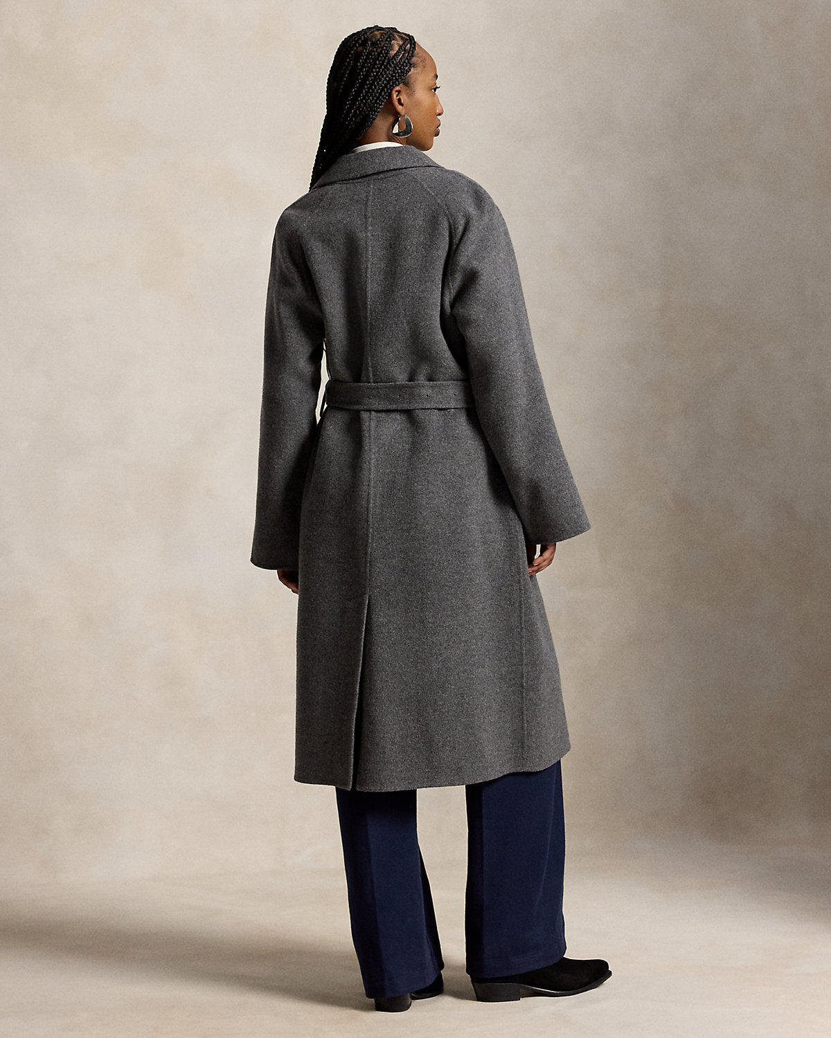 Wool-Cashmere-Blend Balmacaan Coat