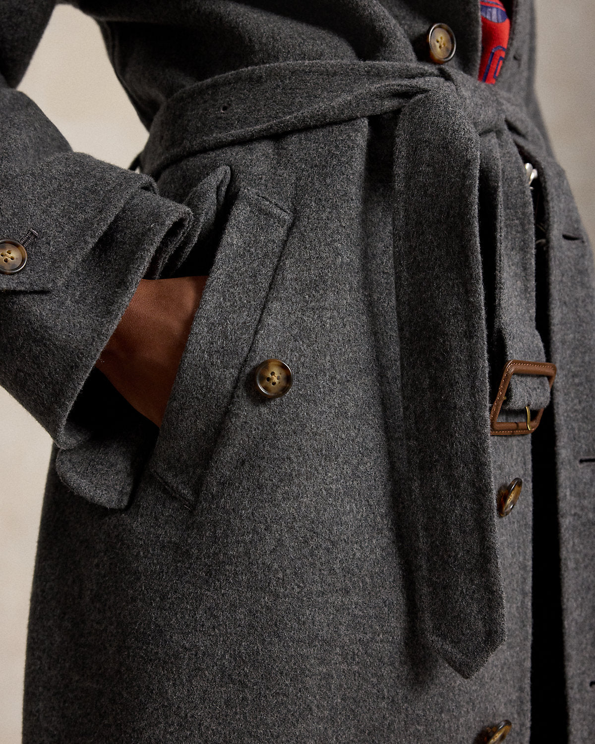 Wool-Cashmere-Blend Balmacaan Coat