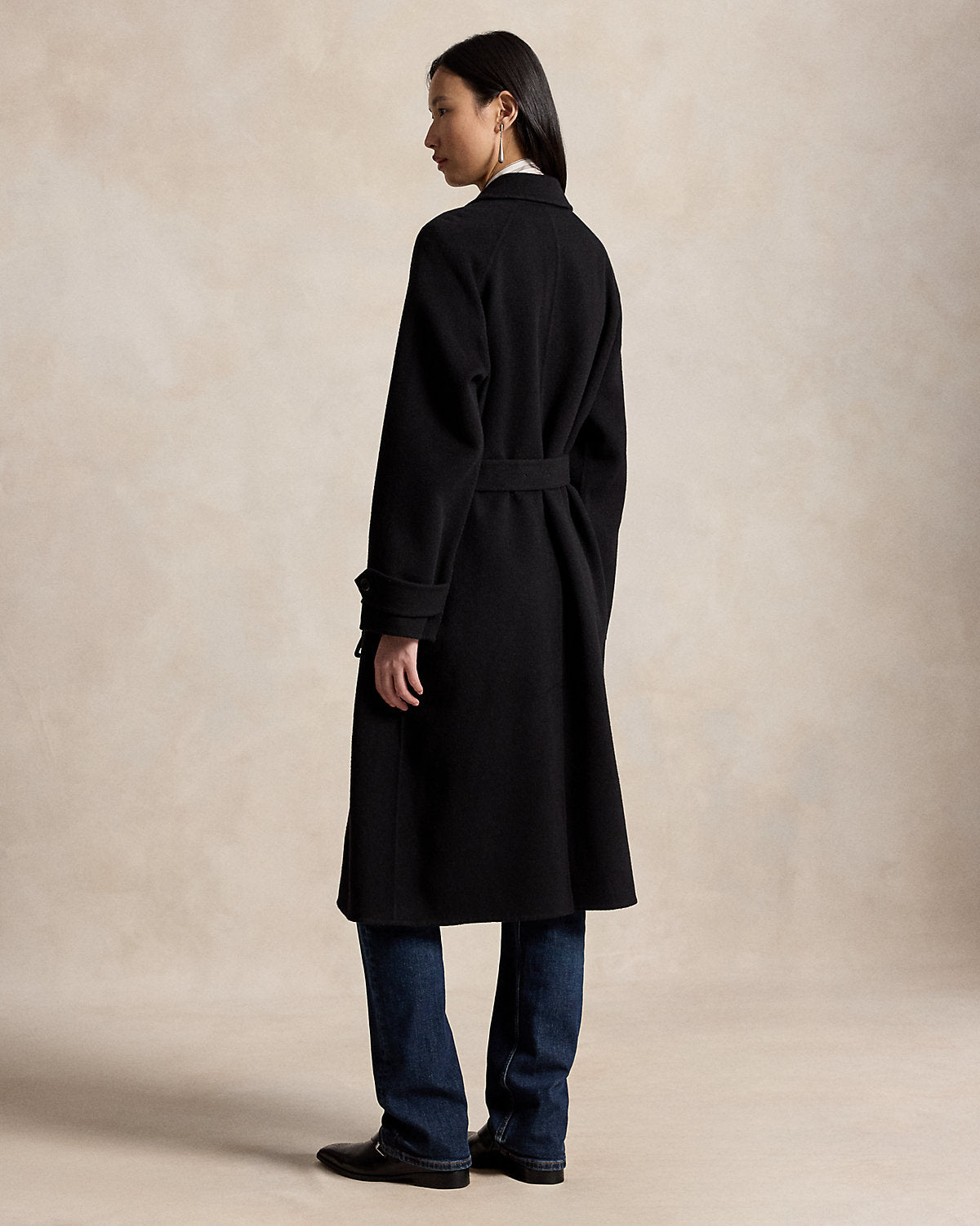 Wool-Cashmere-Blend Balmacaan Coat