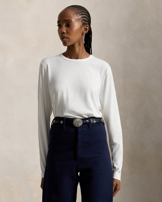 Shrunken Fit Jersey Long-Sleeve Tee