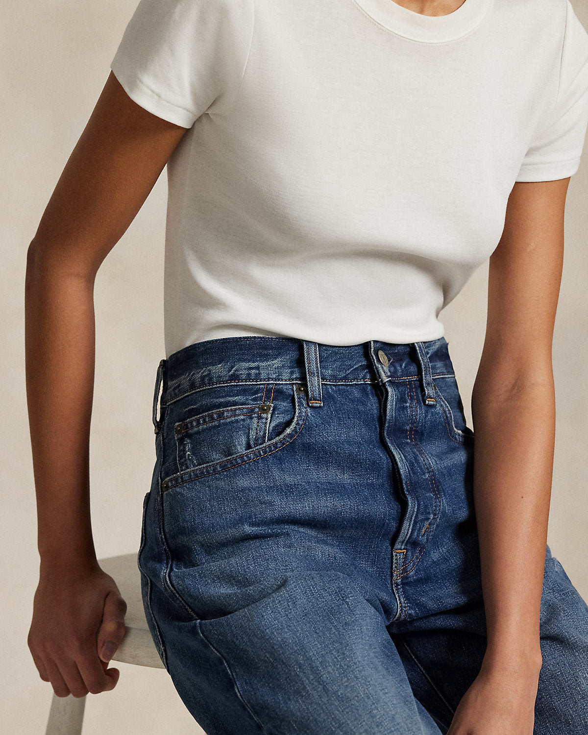 High-Rise Relaxed Straight Jean
