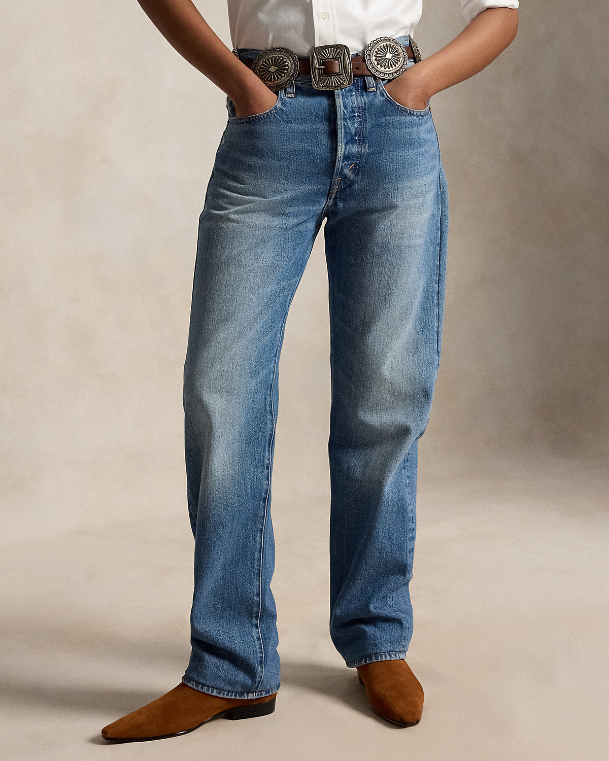 High-Rise Relaxed Straight Jean