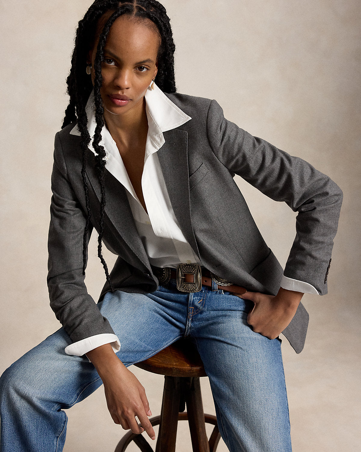 High-Rise Relaxed Straight Jean