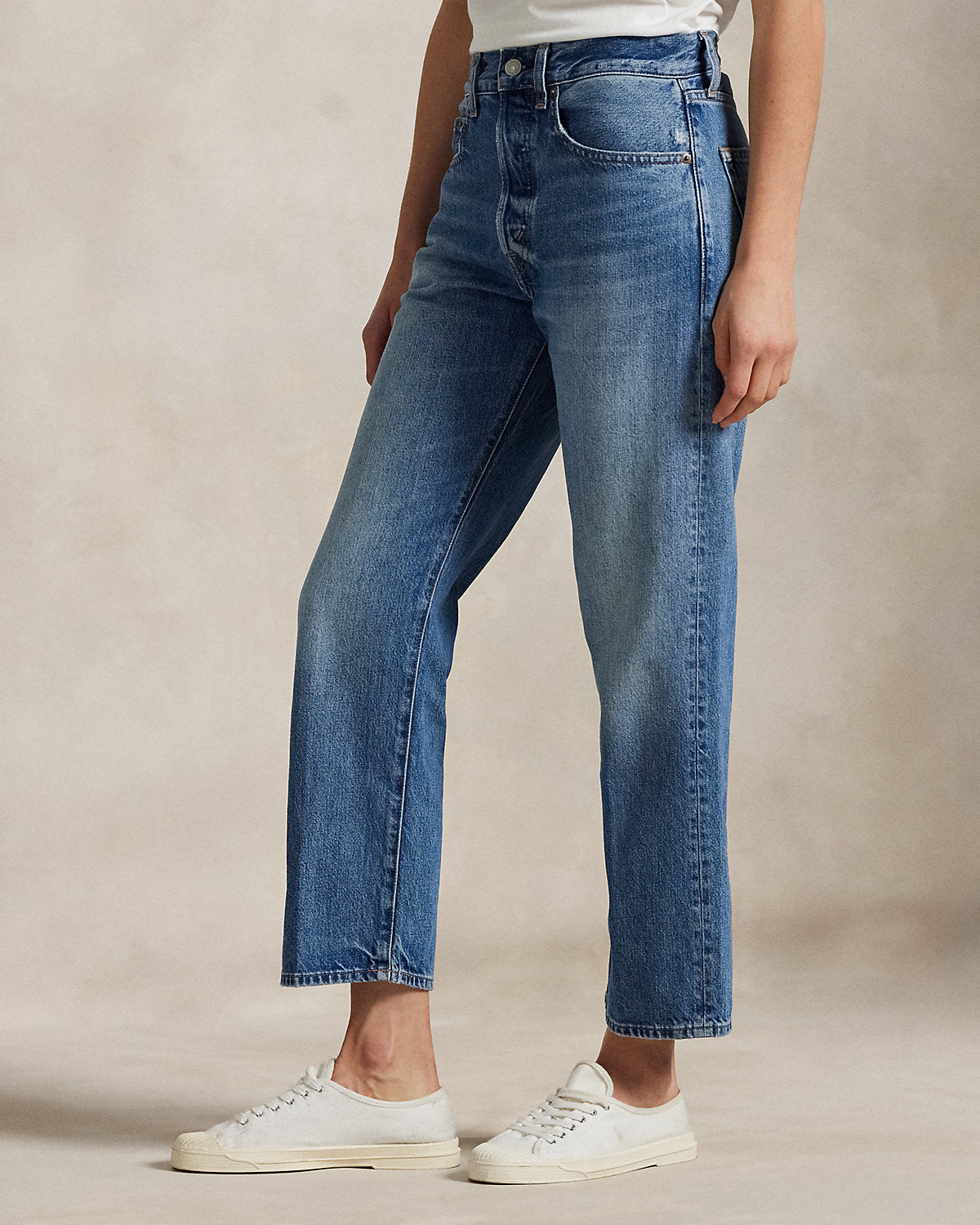 Relaxed Straight Crop Jean