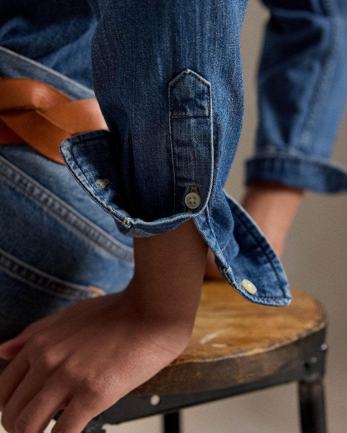 Slim Fit Denim Shirt