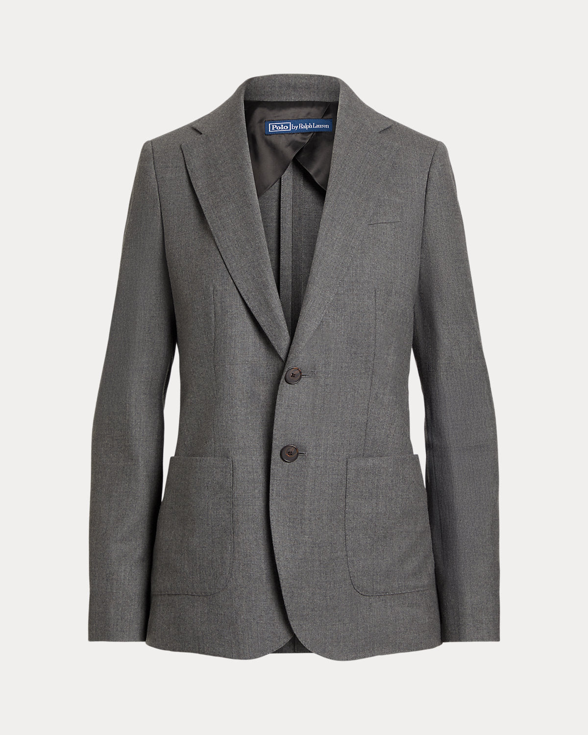 Single-Breasted Doeskin Wool Blazer