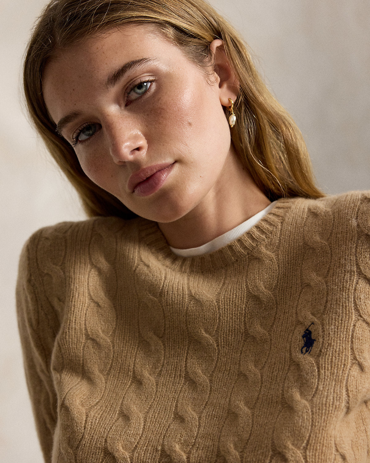 Women's Cable-Knit Wool-Cashmere Sweater