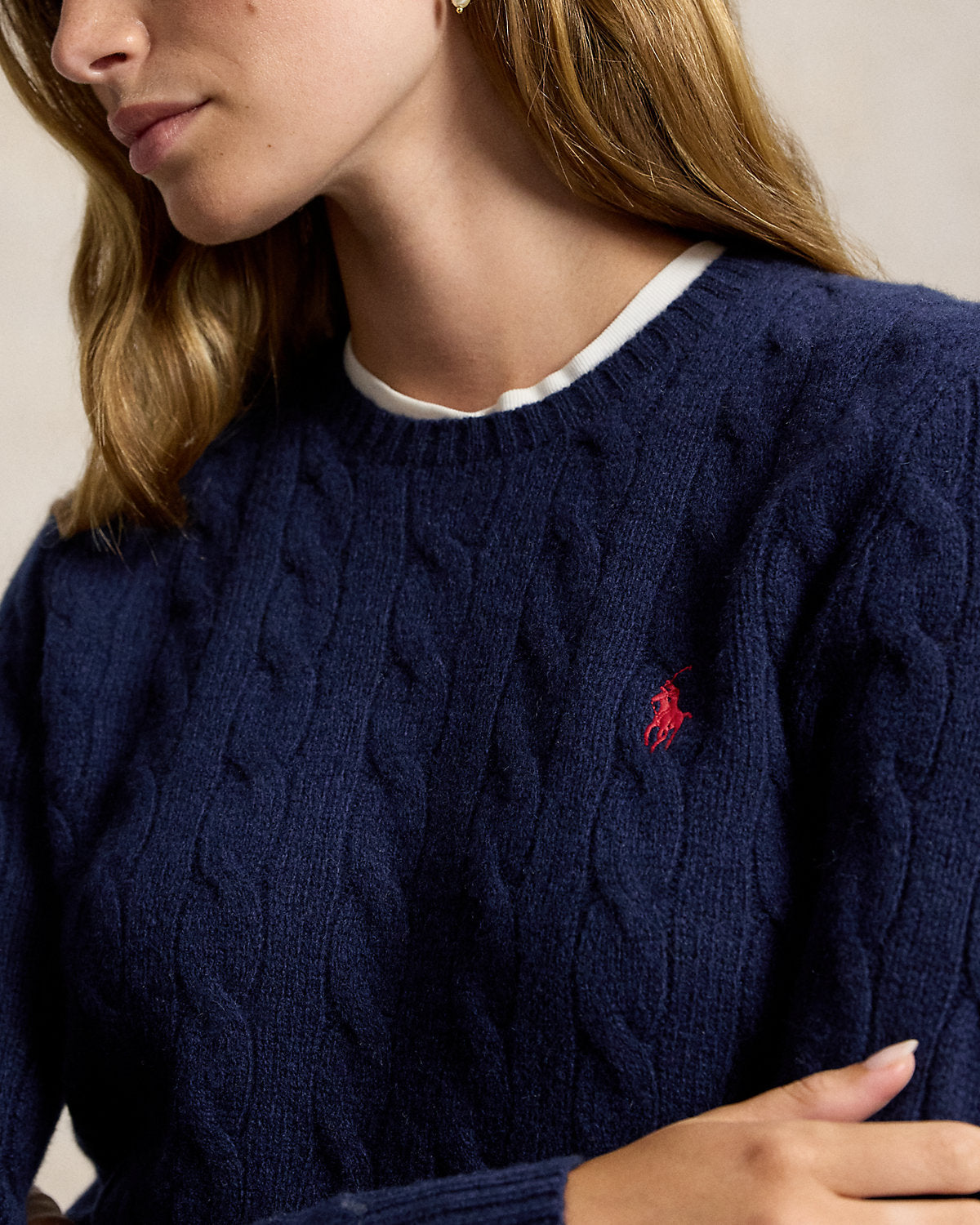 Women's Cable-Knit Wool-Cashmere Sweater