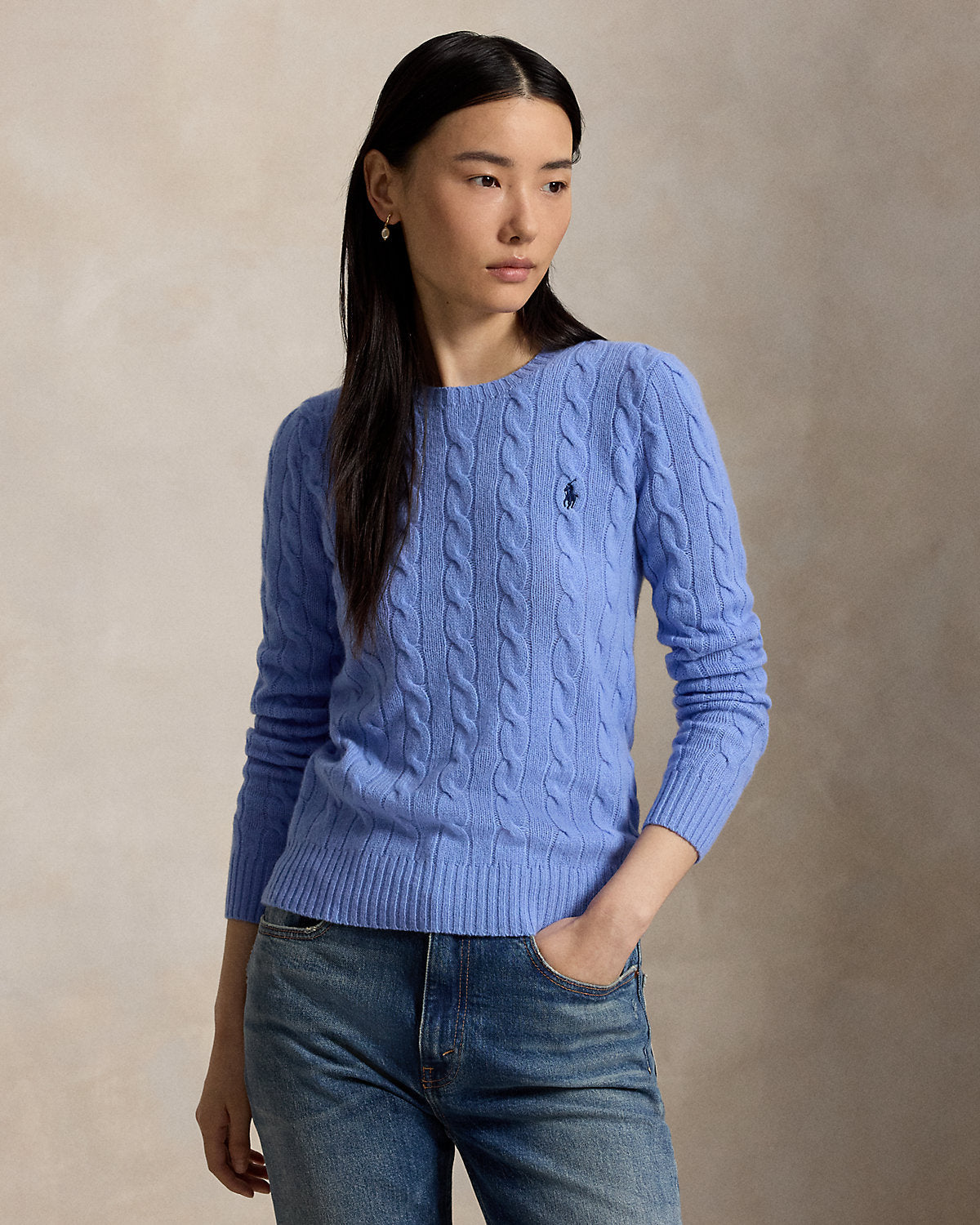 Women's Cable-Knit Wool-Cashmere Sweater