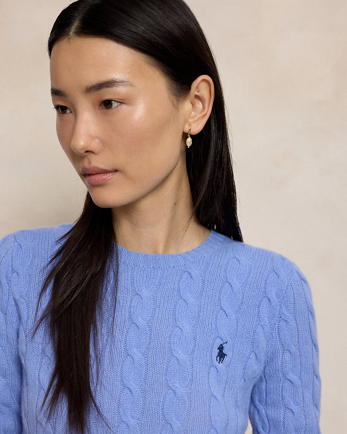 Women's Cable-Knit Wool-Cashmere Sweater