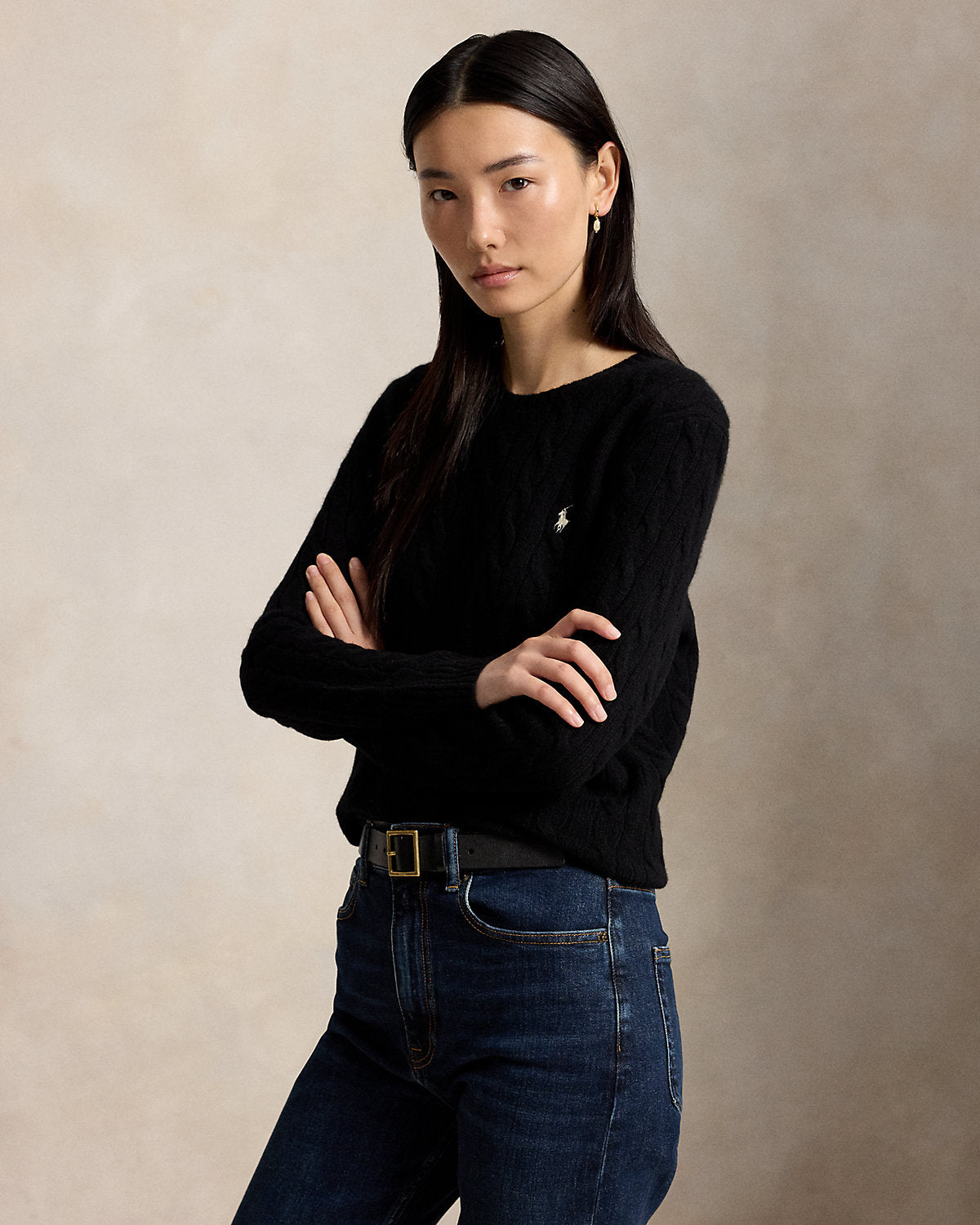 Women's Cable-Knit Wool-Cashmere Sweater