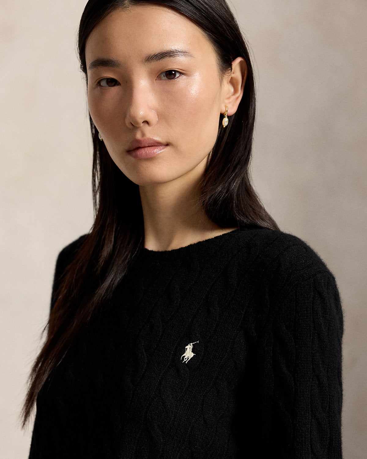 Women's Cable-Knit Wool-Cashmere Sweater
