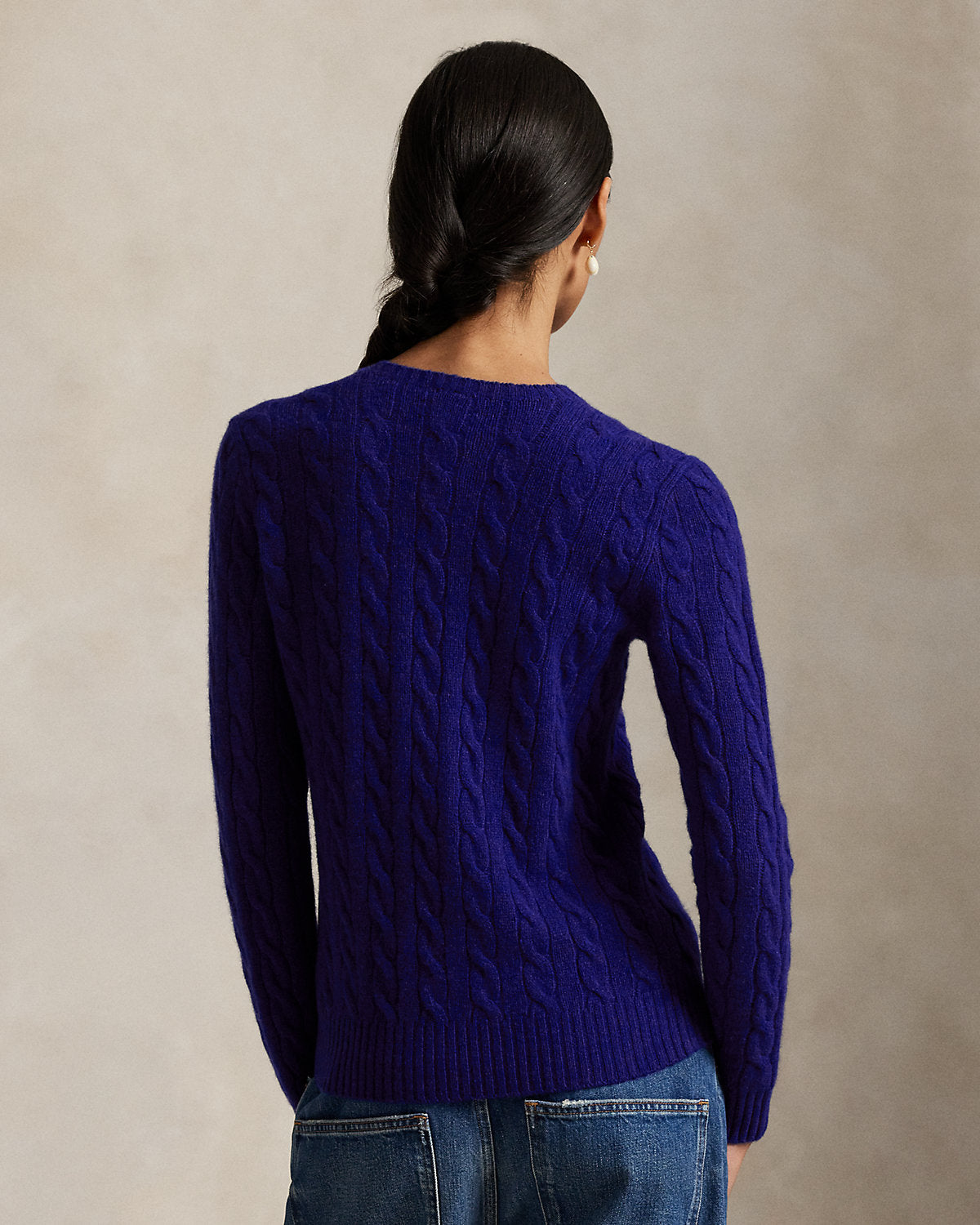 Women's Cable-Knit Wool-Cashmere Sweater