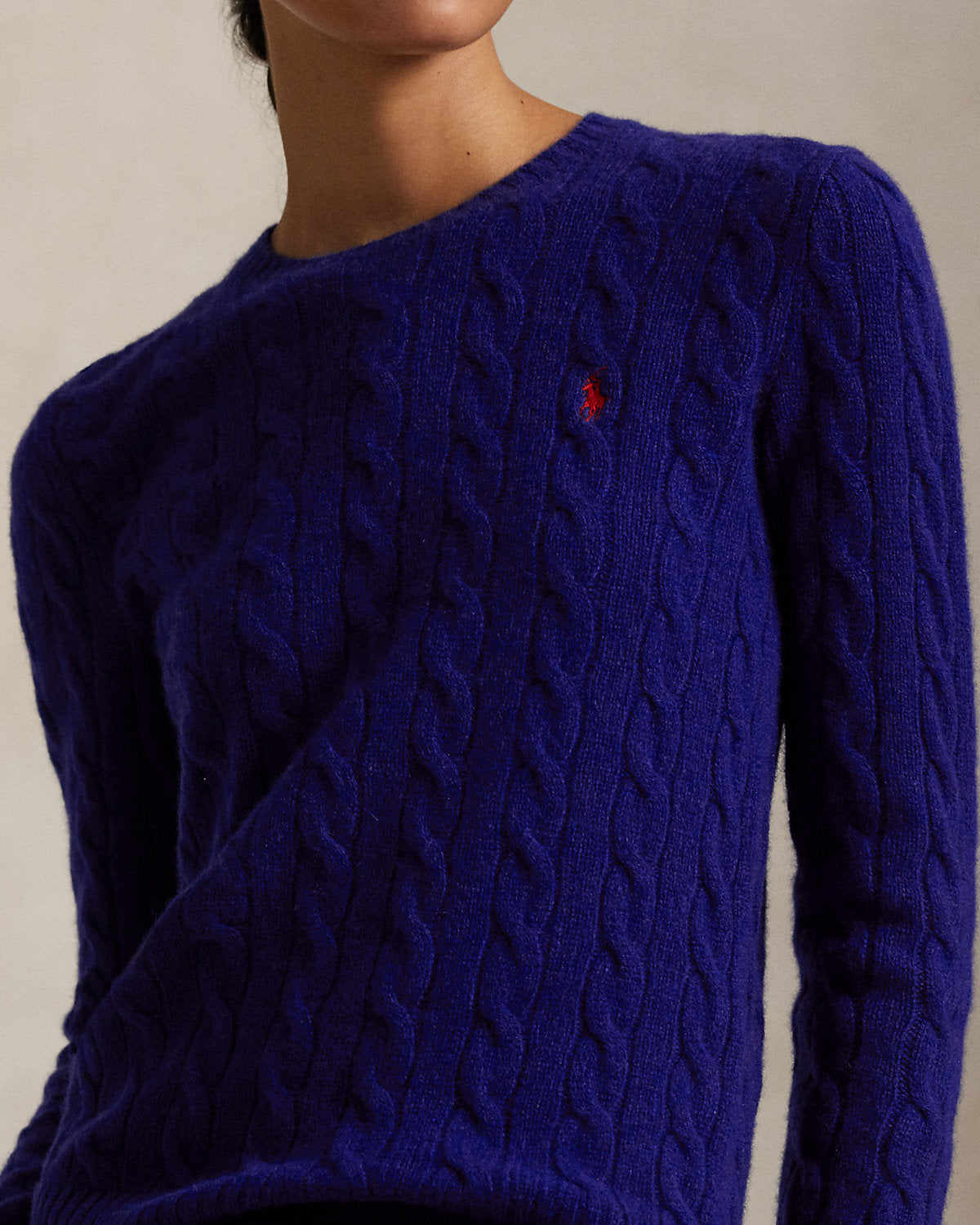 Women's Cable-Knit Wool-Cashmere Sweater