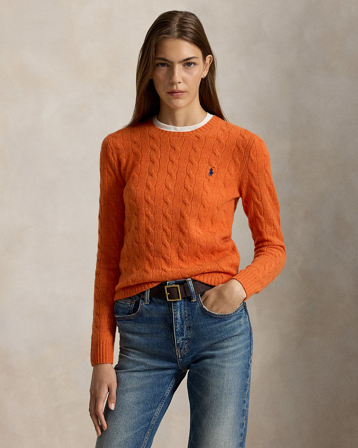 Women's Cable-Knit Wool-Cashmere Sweater