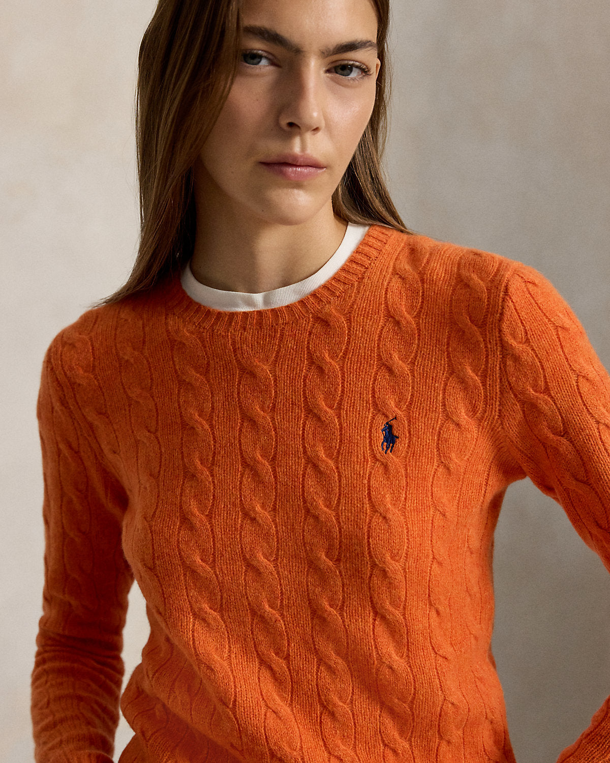 Women's Cable-Knit Wool-Cashmere Sweater