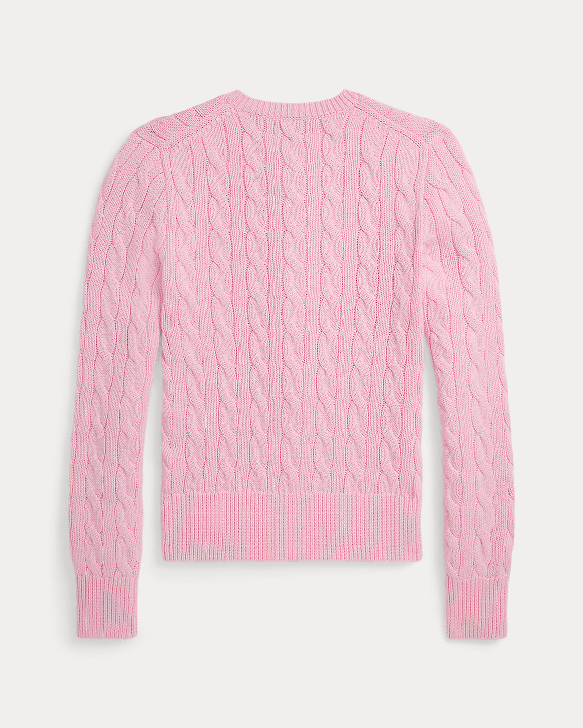Cable-Knit Cotton Crewneck Cardigan